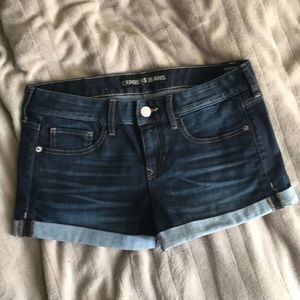 New with tags express denim low rose short